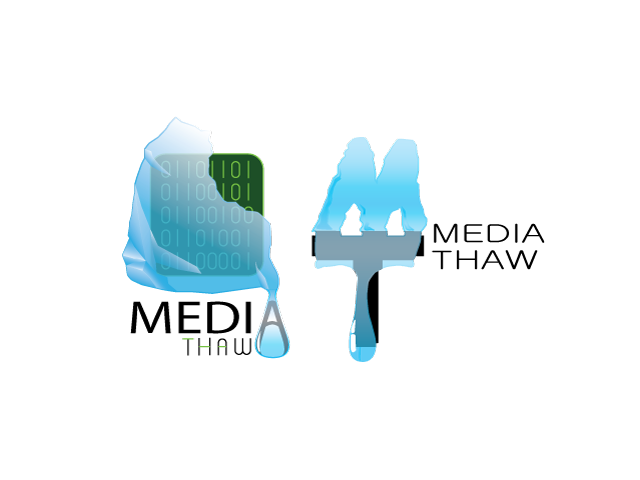 media thaw logo design