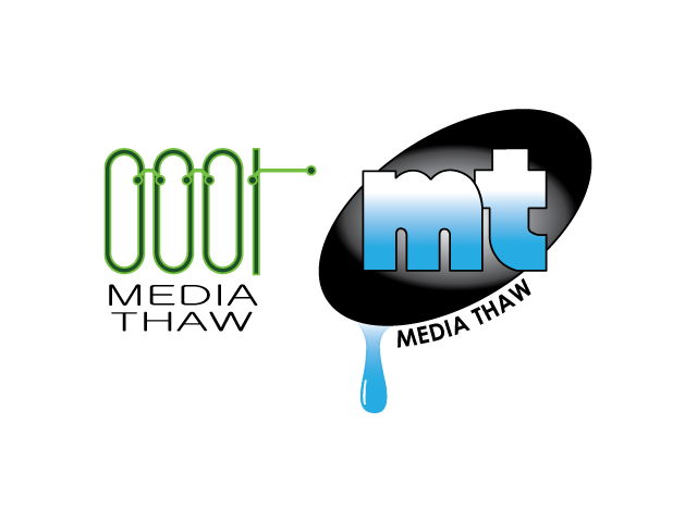 media thaw logo design