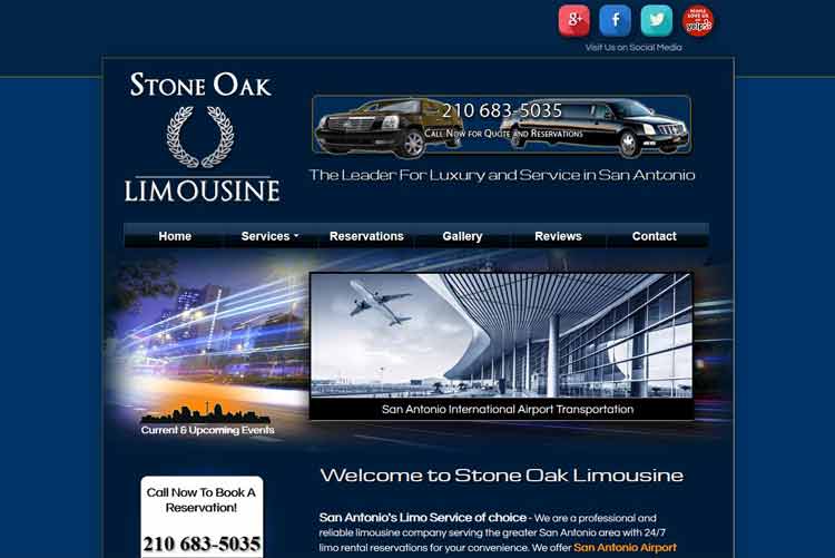 Stone Oak Limousine Client Web Design