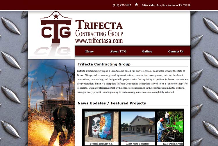 Trifecta Contracting Group Client Web Design