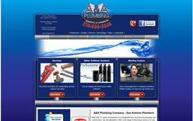 A&A Plumbing Web Design