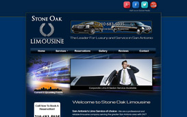 web design for Stone Oak Limousine